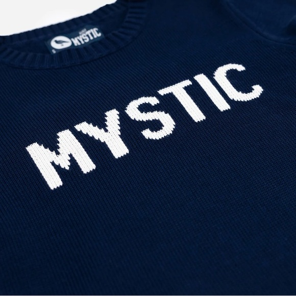 Mystic Women's Intarsia Knit Sweater in Navy - Picture 2 of 7